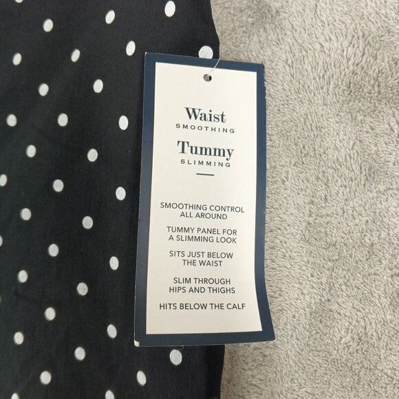 NWT $59 CHARTER CLUB Tummy Control Polka Dots Capri Pants Mid Rise - Picture 5 of 12
